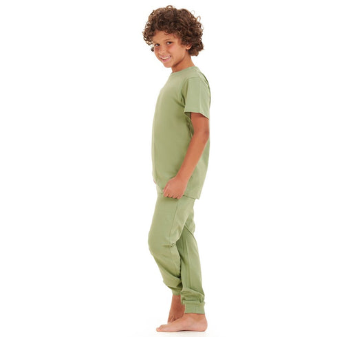 Boys summer pajama set Pistache t-shirt + Pants